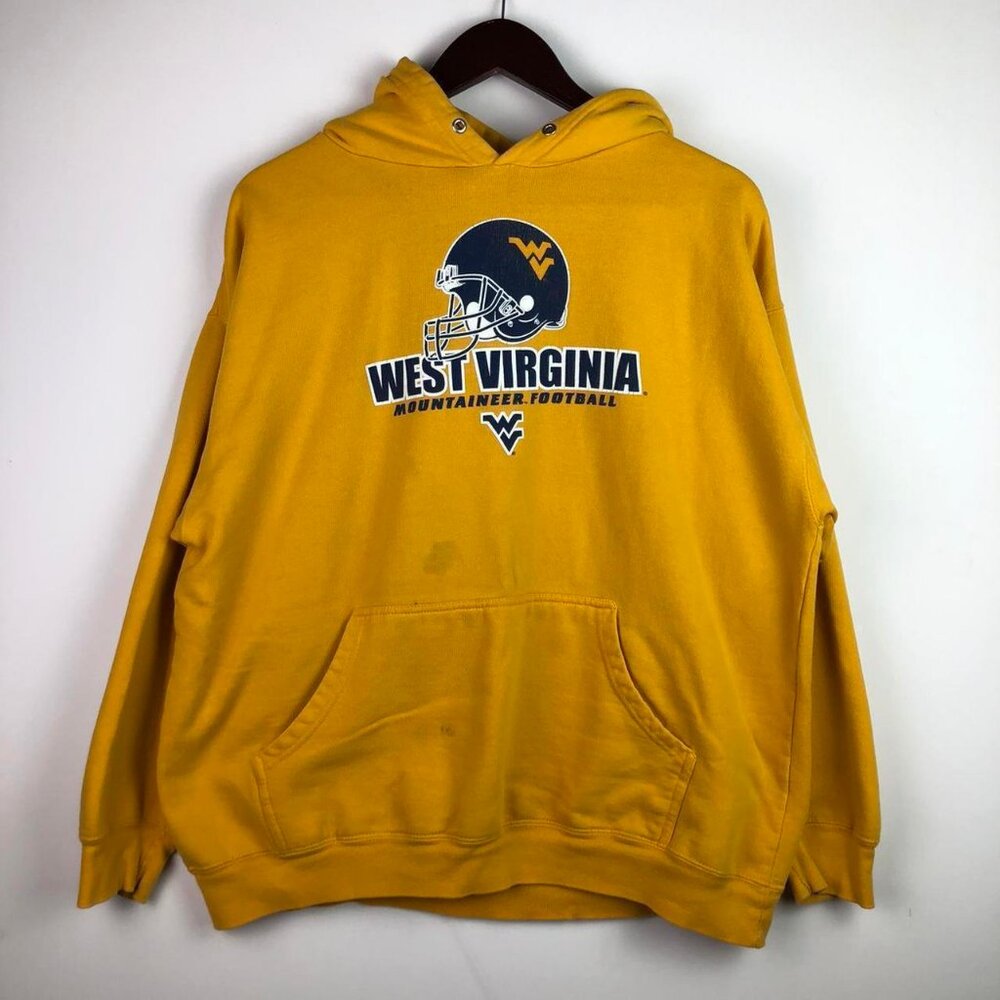 Old Varsity Brand West Virginia Mountaineer Football Sweatshirt Adult Size XL